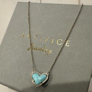 Gold Kendra Scott 16” turquoise necklace